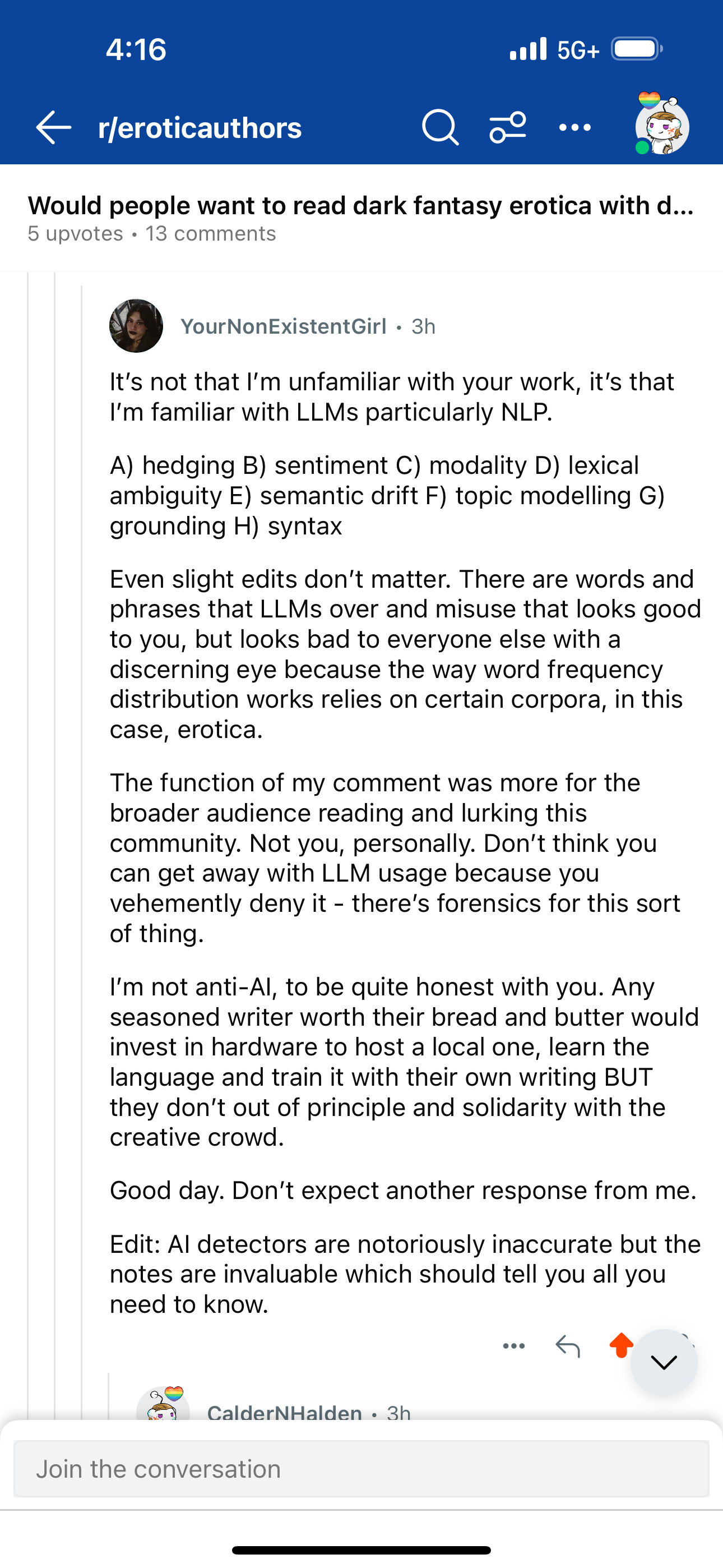Their second response
